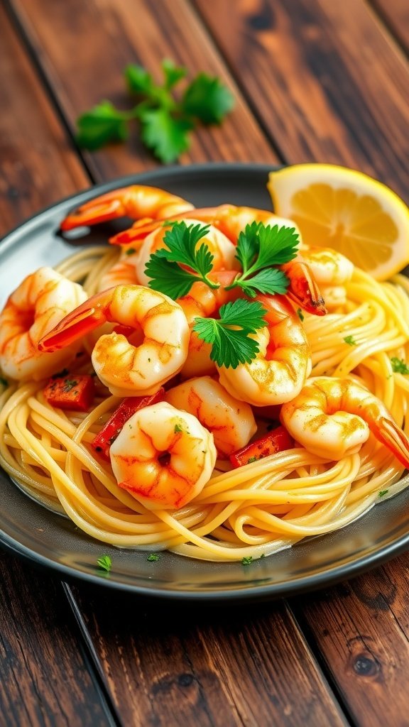 Eternal Flame Spicy Shrimp Scampi Recipe