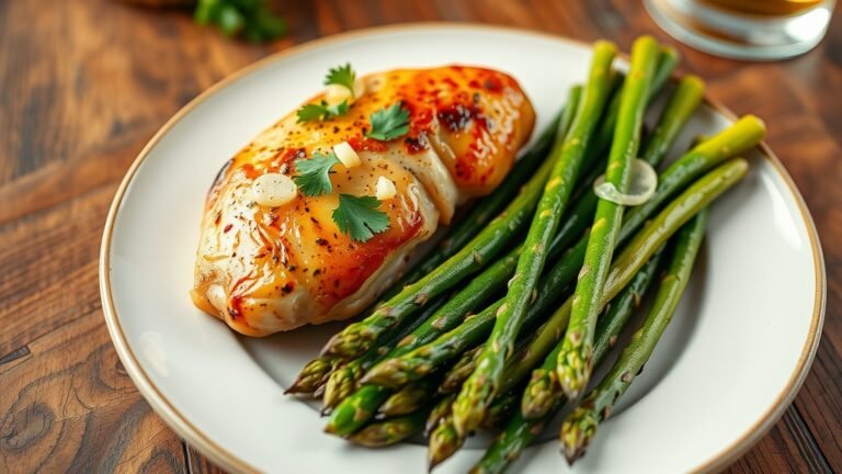 Zesty Lemon Herb Chicken with Roasted Asparagus