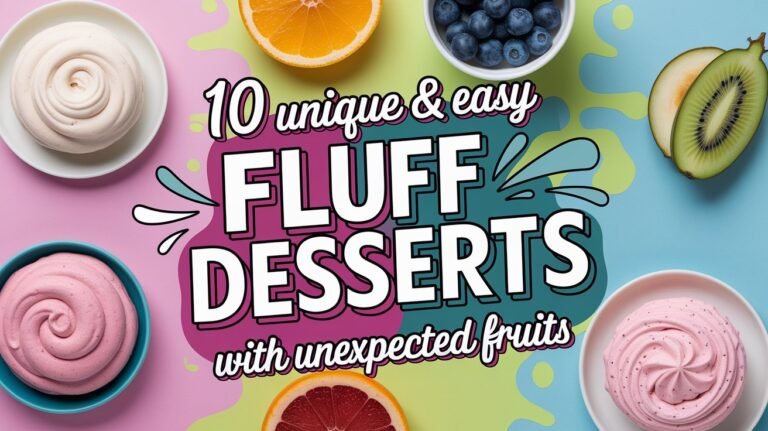 10 Unique & Easy Fluff Desserts with Unexpected Fruits