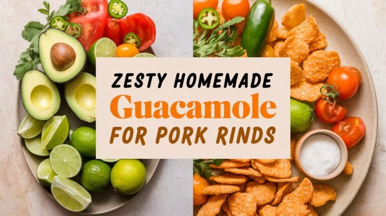 Zesty Homemade Guacamole for Pork Rinds