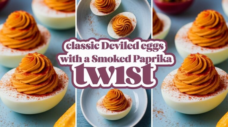 Classic Deviled Eggs with a Smoked Paprika Twist