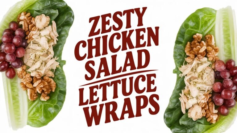 Zesty Chicken Salad Lettuce Wraps