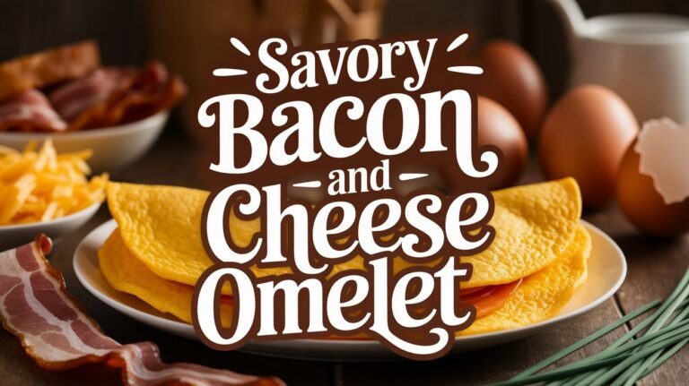 Savory Bacon and Cheese Omelet Recipe