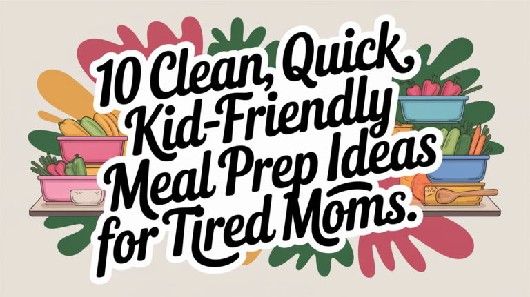 10 Clean, Quick, and Kid-Friendly Meal Prep Ideas for Tired Moms
