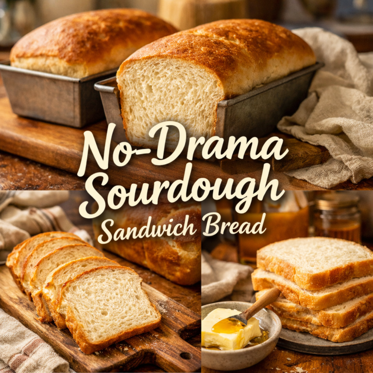 Soft Sourdough Sandwich Bread (The No-Drama Kind)