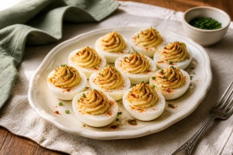 Classic Deviled Eggs with a Smoked Paprika Twist