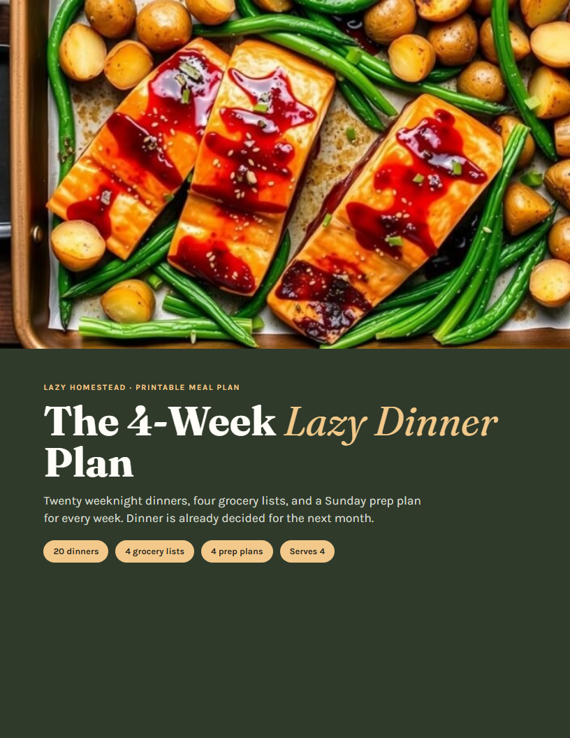 The 4-Week Lazy Dinner Plan cover