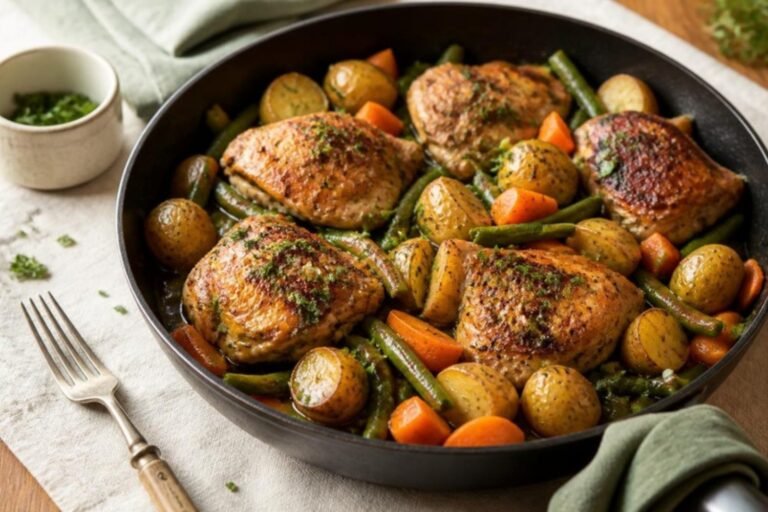Easy Garlic Butter Chicken & Veggies – A One-Pan Dinner Favorite