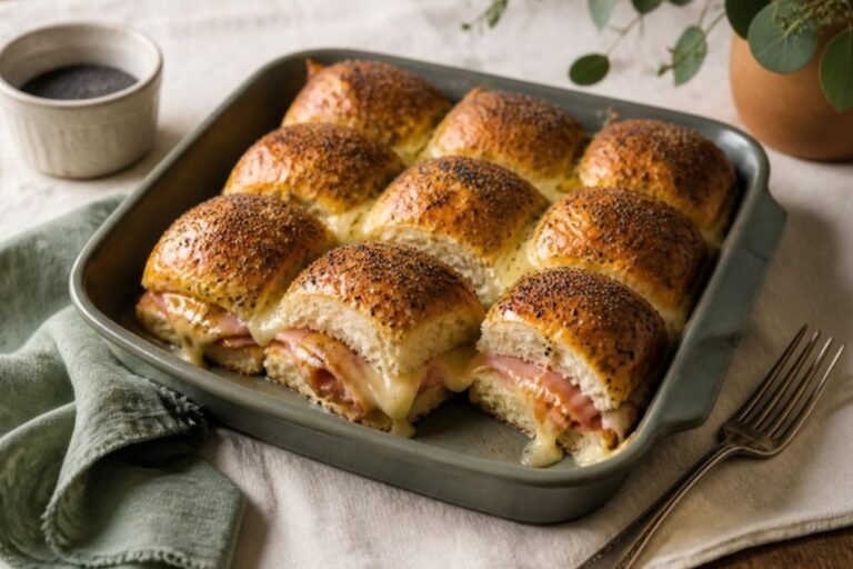 Easy & Scrumptious Loaded Ham and Cheese Sliders