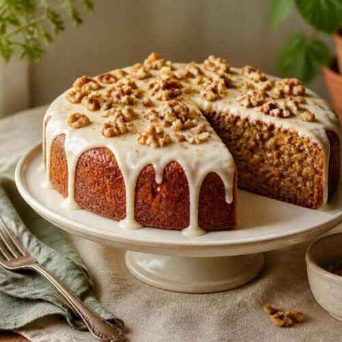 Instant Pot Spiced Carrot Cake with Cream Cheese Glaze