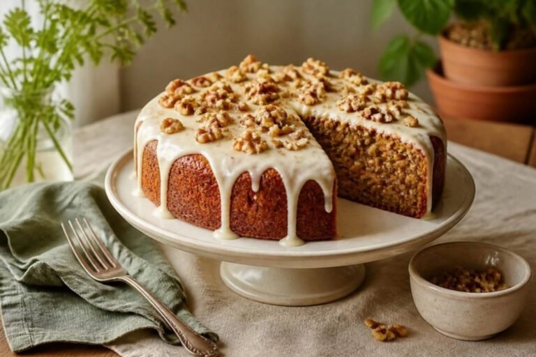 Instant Pot Spiced Carrot Cake with Cream Cheese Glaze
