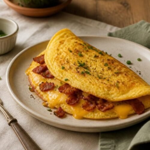 Savory Bacon and Cheese Omelet Recipe