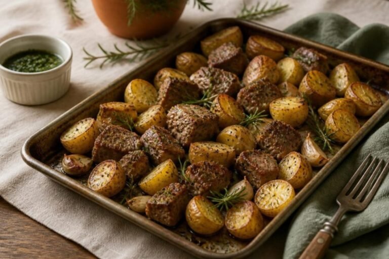 Sheet Pan Lamb Bites & Baby Potatoes