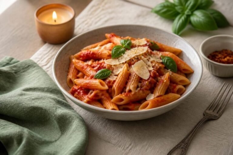 Spicy Penne Arrabbiata for a Passionate Affair