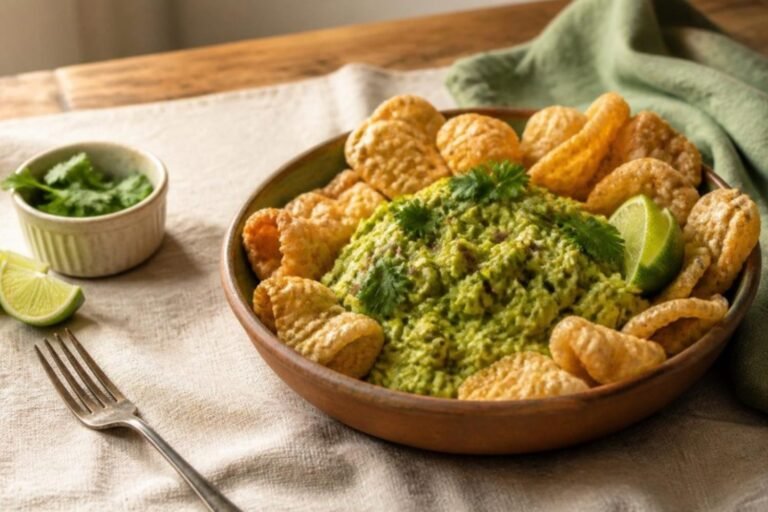 Zesty Homemade Guacamole for Pork Rinds